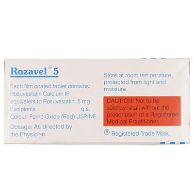 Rozavel 5mg Strip Of 15 Tablets