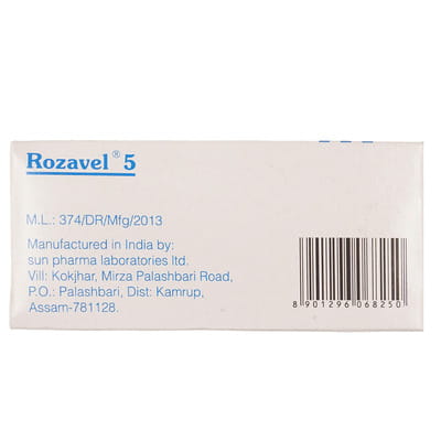 Rozavel 5mg Strip Of 15 Tablets