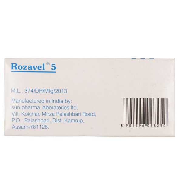 Rozavel 5mg Strip Of 15 Tablets