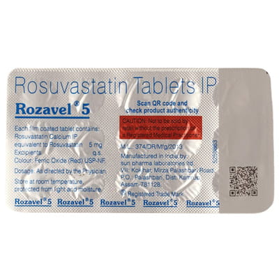 Rozavel 5mg Strip Of 15 Tablets