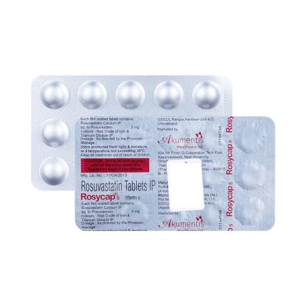 Rosycap 5mg Strip Of 15 Tablets