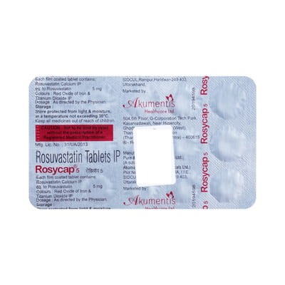Rosycap 5mg Strip Of 15 Tablets