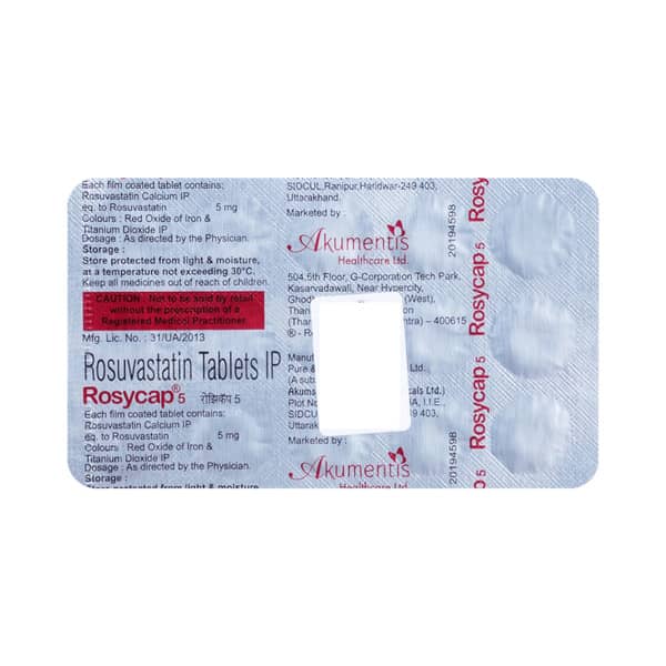 Rosycap 5mg Strip Of 15 Tablets