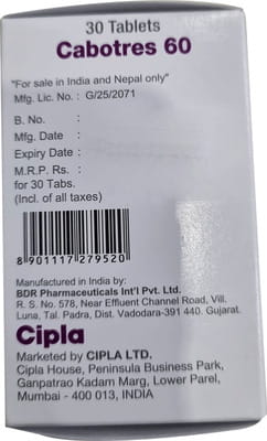 Cabotres 60mg Bottle Of 30 Tablets