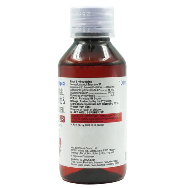 Asthalin Ax Jr Bottle Of 100Ml Expectorant