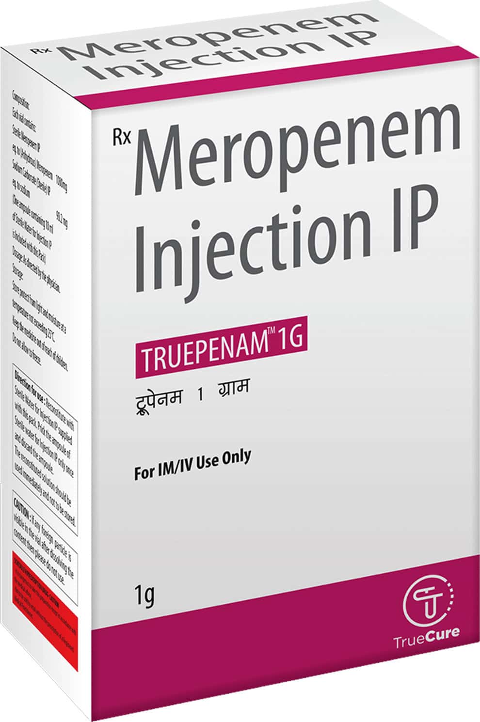 Tripenem Truepenam 1 G Powder For Injection (1): Uses, Side Effects, Price ...