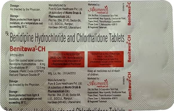 Benitowa Ch Strip Of 15 Tablets