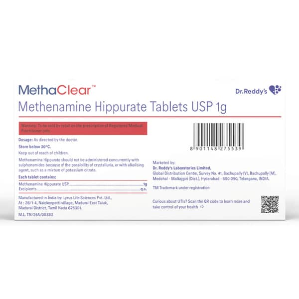 Methaclear 1gm Strip Of 10 Tablets