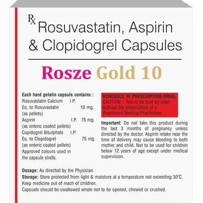 Rosze Gold 10mg Strip Of 10 Capsules