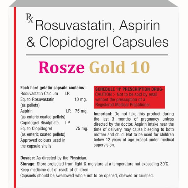 Rosze Gold 10Mg Strip Of 10 Capsules