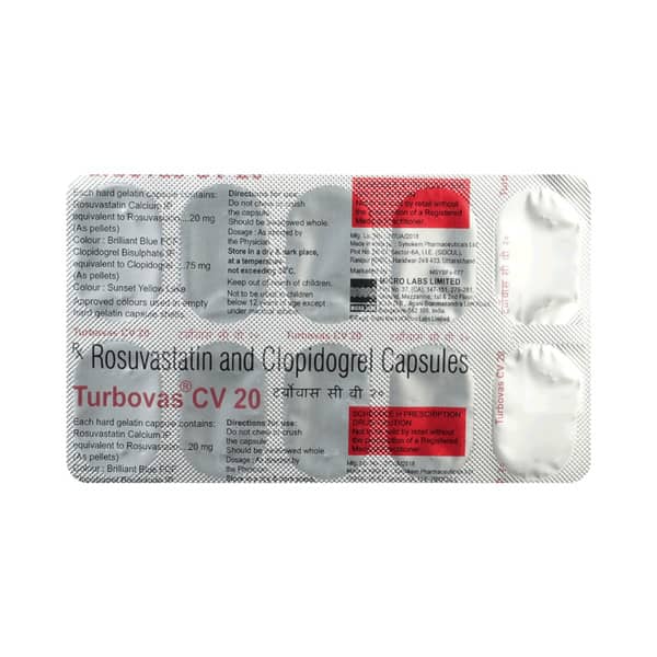 Turbovas Cv 20mg Strip Of 10 Capsules