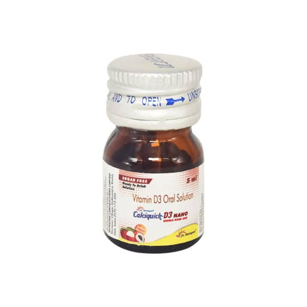 Calciquick D3 Nano Oral Solution | Lychee Flavour Sugar Free