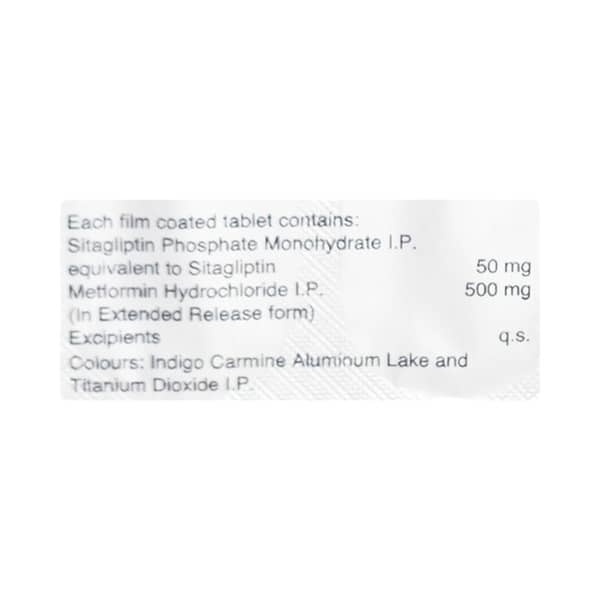 सिटक्सा एम एक्सआर 50/500एमजी की स्ट्रिप 10 टैबलेट्स