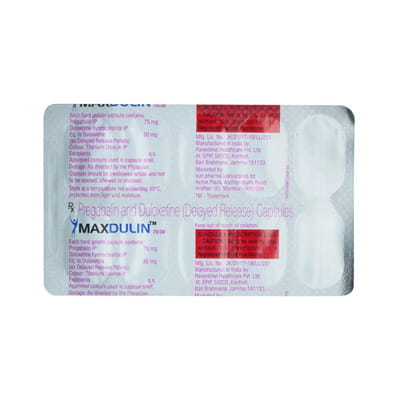 Maxdulin 75/30 Strip Of 10 Capsules
