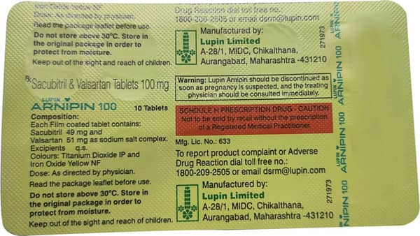 Arnipin 100Mg Strip Of 10 Tablets