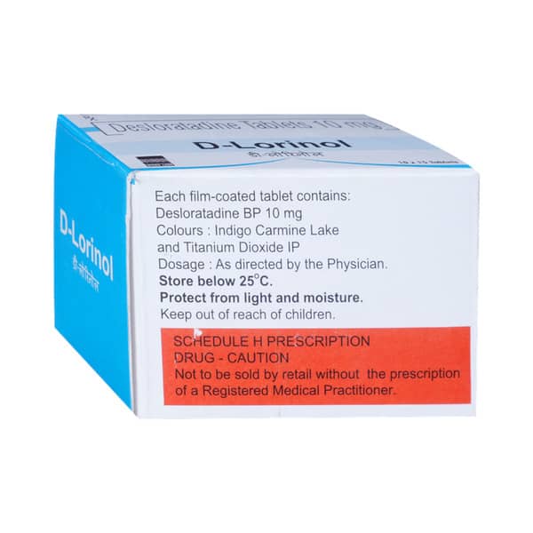 D Lorinol 10mg Strip Of 15 Tablets
