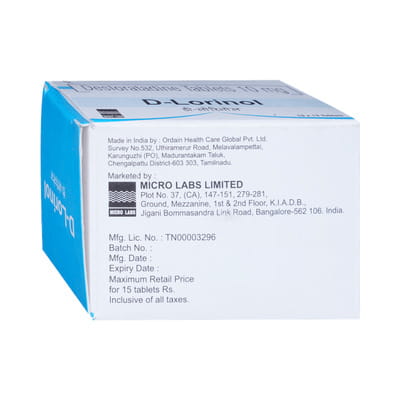 D Lorinol 10mg Strip Of 15 Tablets