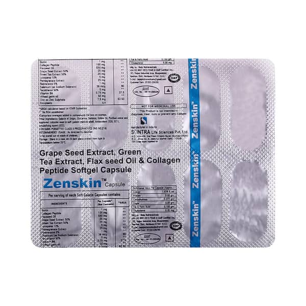 Zenskin Strip Of 10 Softgel Capsules