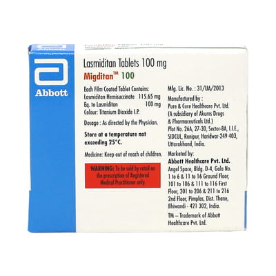 Migditan 100mg Strip Of 4 Tablets