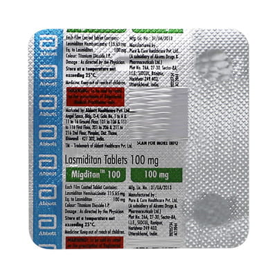Migditan 100mg Strip Of 4 Tablets