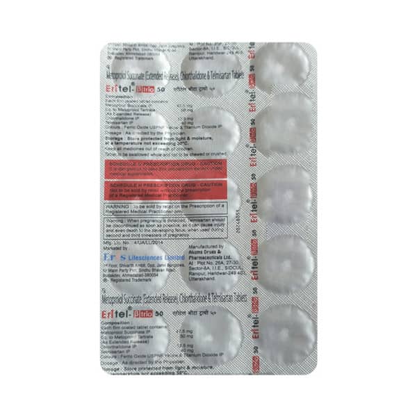 Eritel Beta Trio 50Mg Strip Of 15 Tablets