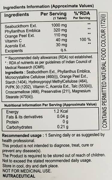 Seacee Bottle Of 15 Tablets