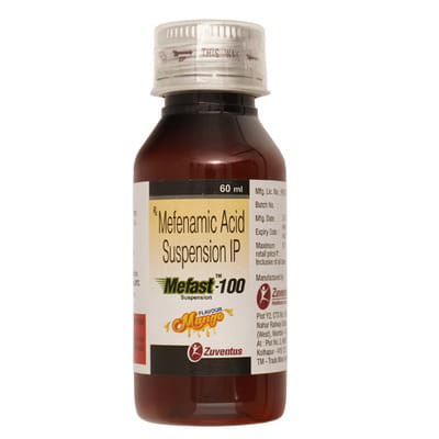 Mefast 100mg Mango Flavour Bottle Of 60ml Suspension