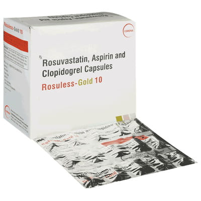 Rosuless Gold 10mg Strip Of 15 Capsules
