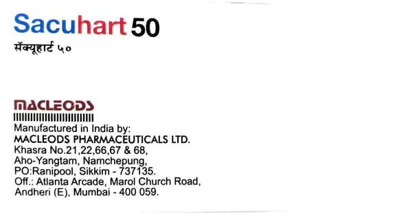 Sacuhart 50mg Strip Of 10 Tablets