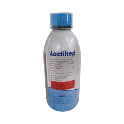 Lactihep Lemon Flavour Bottle Of 450ml Syrup