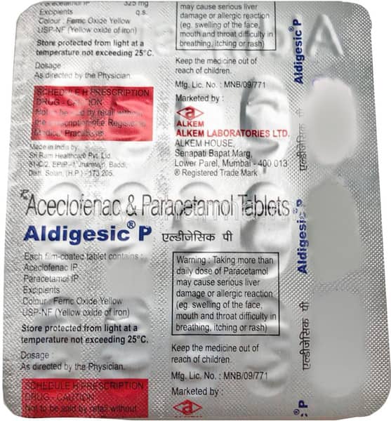 Aldigesic P Strip Of 15 Tablets