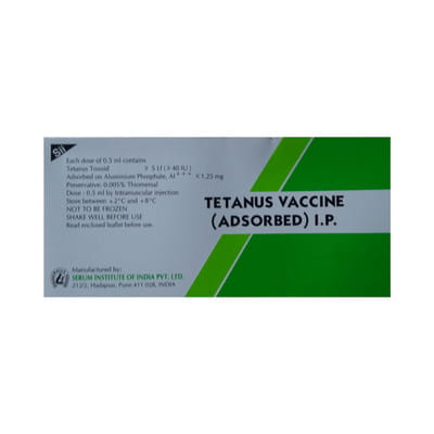 Tetanus Adsorbed Ampoule Of 0.5ml Vaccine