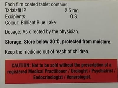 Yaw 2.5mg Strip Of 10 Tablets