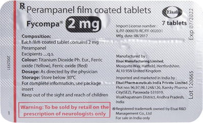 Fycompa 2mg Strip Of 14 Tablets