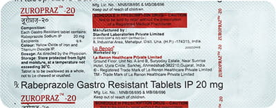 Zuropraz 20mg Strip Of 10 Tablets