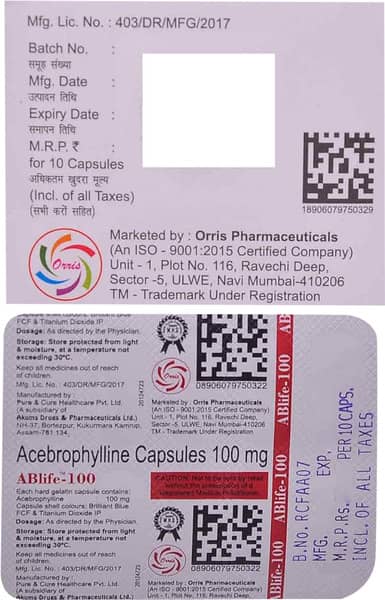 Ablife 100mg Strip Of 10 Capsules