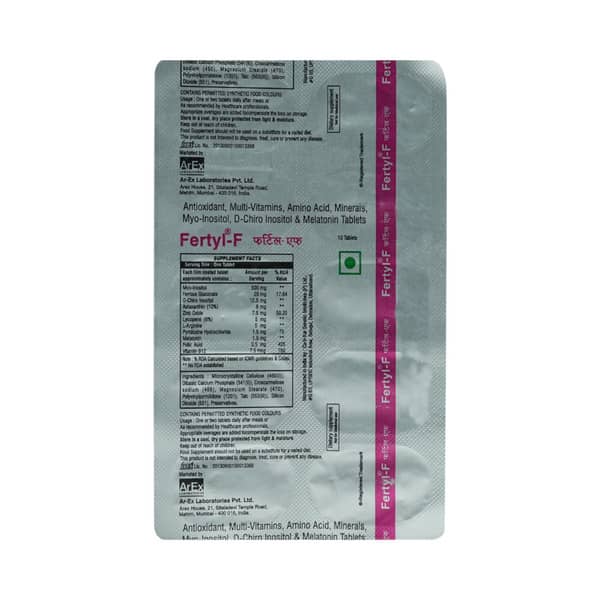 Fertyl F Strip Of 10 Tablets