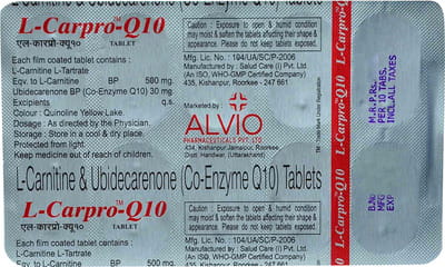 L Carpro Q10 Strip Of 10 Tablets