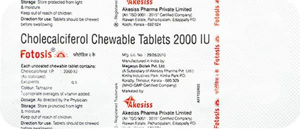 Fotosis 2K Strip Of 10 Tablets