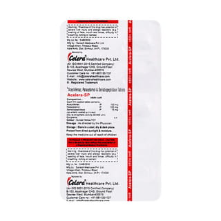 Acelera Sp Strip Of 10 Tablets