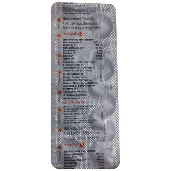 Nervijen D3 Strip Of 10 Tablets