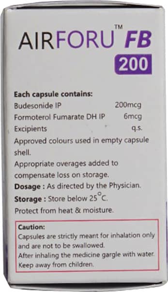 Airforu Fb 200Mcg Bottle Of 30 Inhalation Capsules