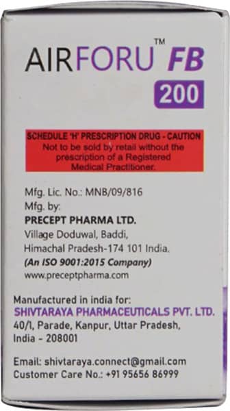 Airforu Fb 200Mcg Bottle Of 30 Inhalation Capsules