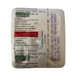 Lynx Od 1000 Mg Strip Of 5 Tablets