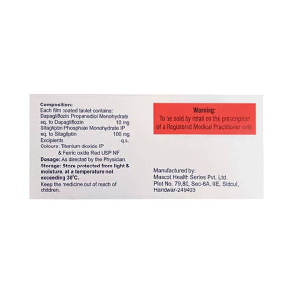 Dapahenz S 10/100mg Strip Of 10 Tablets