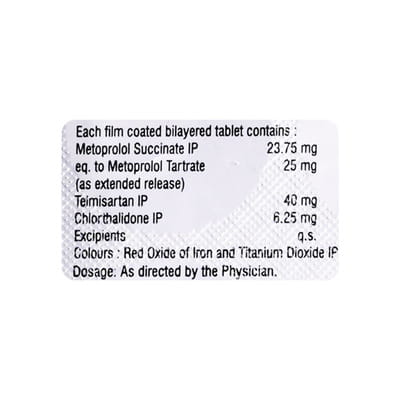 Metosartan Ch 25/6.25 Strip Of 10 Tablets