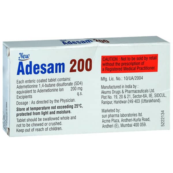 New Adesam 200mg Strip Of 10 Tablets