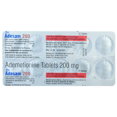 New Adesam 200mg Strip Of 10 Tablets