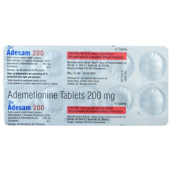 New Adesam 200mg Strip Of 10 Tablets