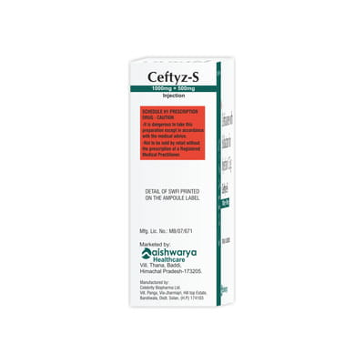 Ceftyz S 1.5gm Dry Vial Of 1 Powder For Injection